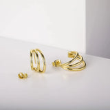 Trumium Vintage Sterling Silver Huggie Earrings For Women