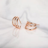 Trumium Vintage Sterling Silver Huggie Earrings For Women