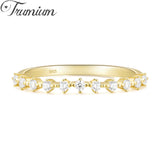 925 Silver Diamond Trumium Ring for Women Party Jewelry