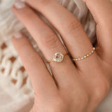 925 Silver Diamond Trumium Ring for Women Party Jewelry