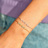 Trumium S925 Sterling Silver Bangles Sea Wave Women Bracelets Jewelry