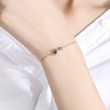 S925 Sterling Silver Fantasy Planet Bracelet Adjustable Chain