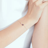 S925 Sterling Silver Fantasy Planet Bracelet Adjustable Chain