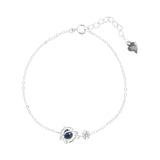 S925 Sterling Silver Fantasy Planet Bracelet Adjustable Chain