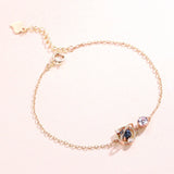 S925 Sterling Silver Fantasy Planet Bracelet Adjustable Chain