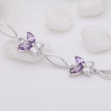 Trumium S925 Sterling Silver Butterfly Bracelet for Women