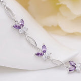 Trumium S925 Sterling Silver Butterfly Bracelet for Women