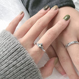 Trumium s925 Crown Couples Matching Rings Promise Ring with Zircon