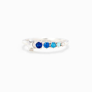 Sterling Silver Zircon Star Ring Wedding Gift