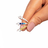 Sterling Silver Zircon Star Ring Wedding Gift