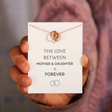 Trumium Sterling Silver Circles Interlock Necklace Zircon Pendant Gift