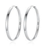 925 Sterling Silver Huggie Earrings for Women Office Lady Dancing Party