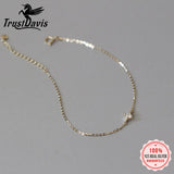 Real 925 Sterling Silver 14k CZ Bracelet For Women Wedding Party