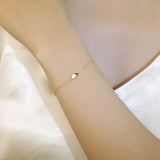 TrustDaivs 925 Silver Mini Heart Bracelet For Women Wedding Party S925 Jewelry