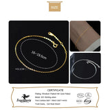 TrustDaivs 925 Silver Chain Charm Bracelet Women Wedding Jewelry
