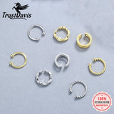 925 Silver Twist Ear Cuff Clip Earrings for Women