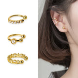 925 Sterling Silver Clip on Earrings for Women, No Piercing