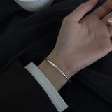 TrustDavis 100% 925 Solid Sterling Silver Smiling Face Bangle Bracelet