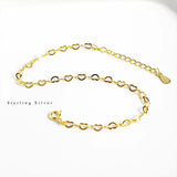 925 Sterling Silver Hollow Love Heart Bracelet Women Lady Silver Jewelry
