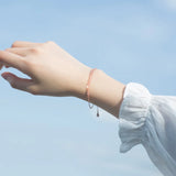 TrustDavis 925 Silver Beads Bracelet For Women