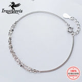 TrustDavis 925 Silver Beads Bracelet For Women