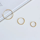 925 Sterling Silver Unique Shaped Huggie Hoop Earring