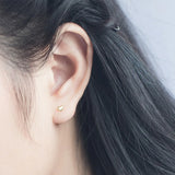 925 Sterling Silver Tiny Heart Stud Earrings Gift For Girls Kids Lady