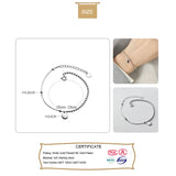 925 Sterling Silver LUCKY Charm Bracelet for Girls