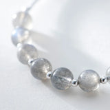 925 Silver Bracelet Moonstone Bead Bracelet Women Jewelry