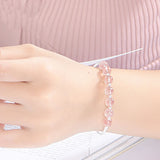 925 Silver Bracelet Moonstone Bead Bracelet Women Jewelry