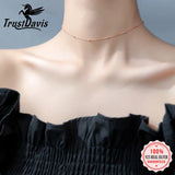 925 Sterling Silver Beads Necklace For Women XY895