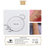 TrustDavis 925 Silver Women Bracelet Infinite Love Heart Gift DS1291