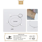 TrustDavis 925 Sterling Silver 4 Star Bracelet For Girls Lady DS477