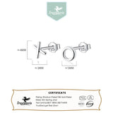 TrustDavis Tiny Asymmetric X O Stud Earrings For Girls DS316