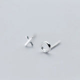 TrustDavis Tiny Asymmetric X O Stud Earrings For Girls DS316