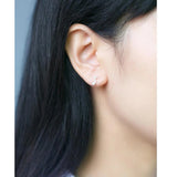 925 Sterling Silver Small Music Note Stud Earrings Gift For Women Girls