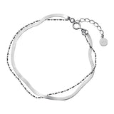 TrustDavis Sterling Silver 925 Snake Chain Bracelet Women's Jewelry