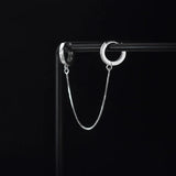 TrustDavis 925 Sterling Silver Double Hoop Earrings For Women