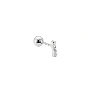 925 Sterling Silver Cross Stud Earrings for Women