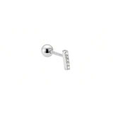 925 Sterling Silver Cross Stud Earrings for Women