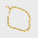 TrustDavis S925 Sterling Silver Bead Beads Charm Bracelet For Women Girls