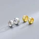 TrustDavis 925 Sterling Silver Hoop Earrings for Women DR0065