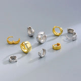 TrustDavis 925 Sterling Silver Hoop Earrings for Women DR0065