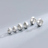 TrustDavis 925 Sterling Silver Hoop Earrings for Women DR0065