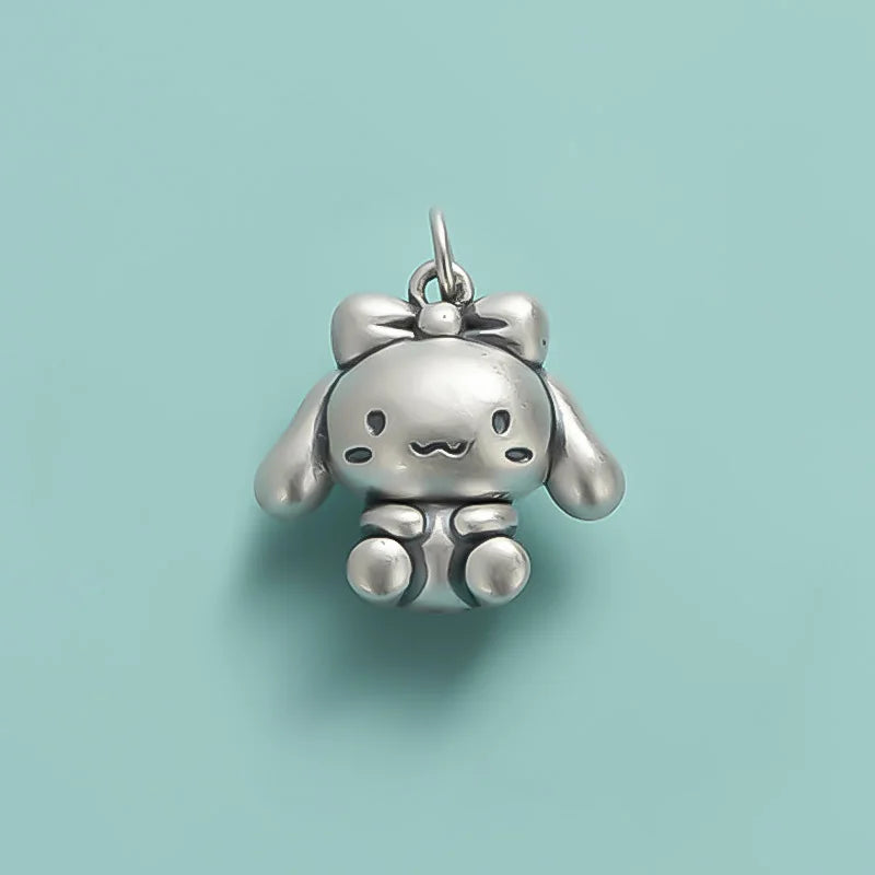 925 Sterling Silver Animal Charm Pendant DIY Necklace Jewelry DZ953