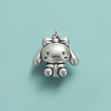 925 Sterling Silver Animal Charm Pendant DIY Necklace Jewelry DZ953