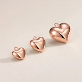 TrustDavis 925 Sterling Silver Heart Charm Pendant Necklace DIY Jewelry