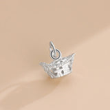 Davis 925 Silver Irregular Charm Pendant DIY Necklace DH0030