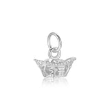Davis 925 Silver Irregular Charm Pendant DIY Necklace DH0030