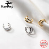 925 Sterling Silver Cross Clip Earrings Ear Cuff For Women Jewelry